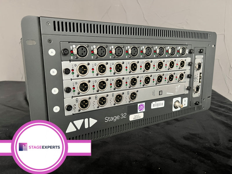 Avid Stage 32 Remote I/O Stage Box, 8 In / 16 Out – Pro