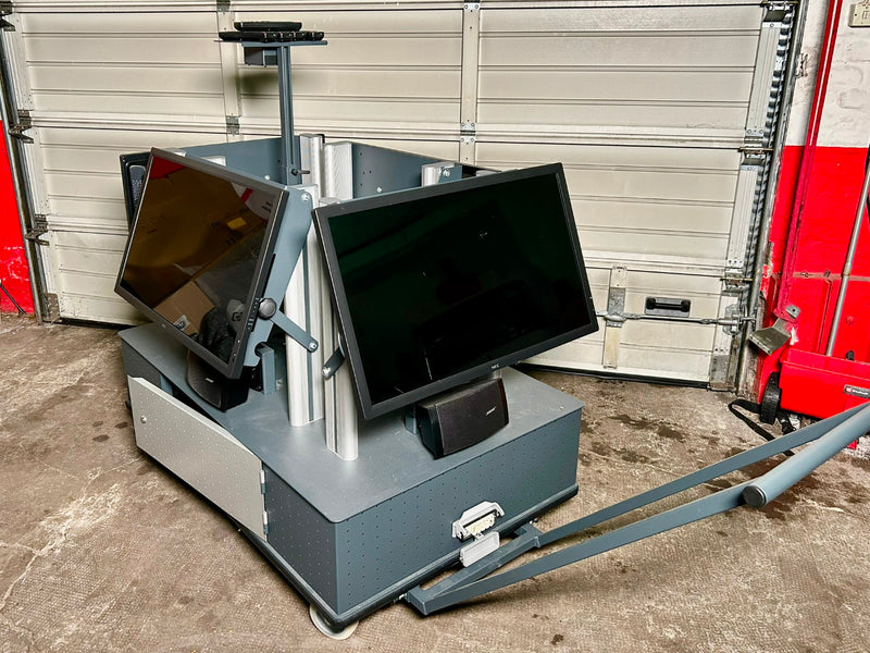 NEC V323-2 video trolley bundle: 4 displays with audio