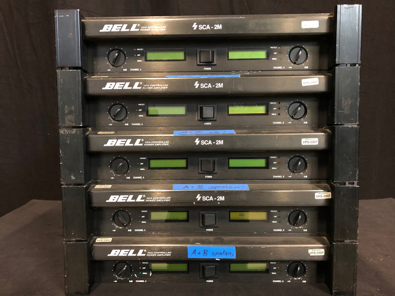 Bell SCA-2M Power Amplifier – 2x500W @ 4Ω, Rackmount Pro Audio