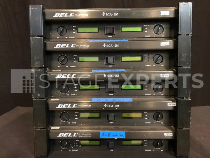 Bell SCA-2M Power Amplifier – 2x500W @ 4Ω, Rackmount
