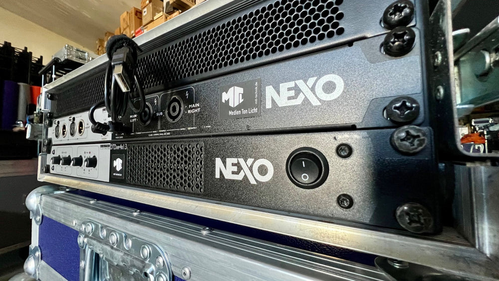 NEXO DTDAMP 4x1.3C + DTD‑TN Dante Controller Set, ready