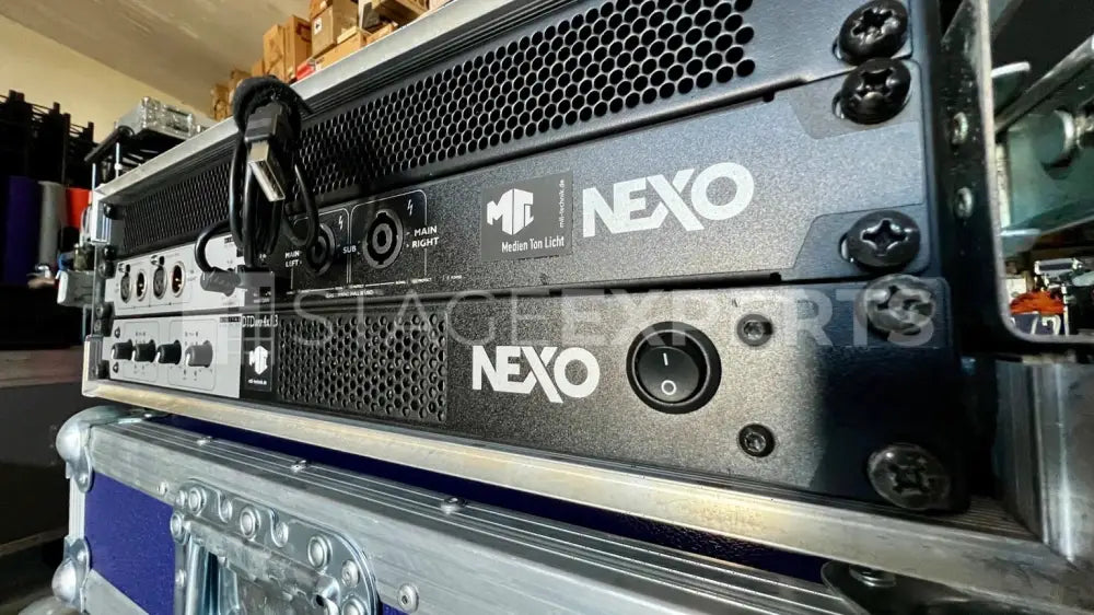 NEXO DTDAMP 4x1.3C + DTD‑TN Dante Controller Set – ready rack
