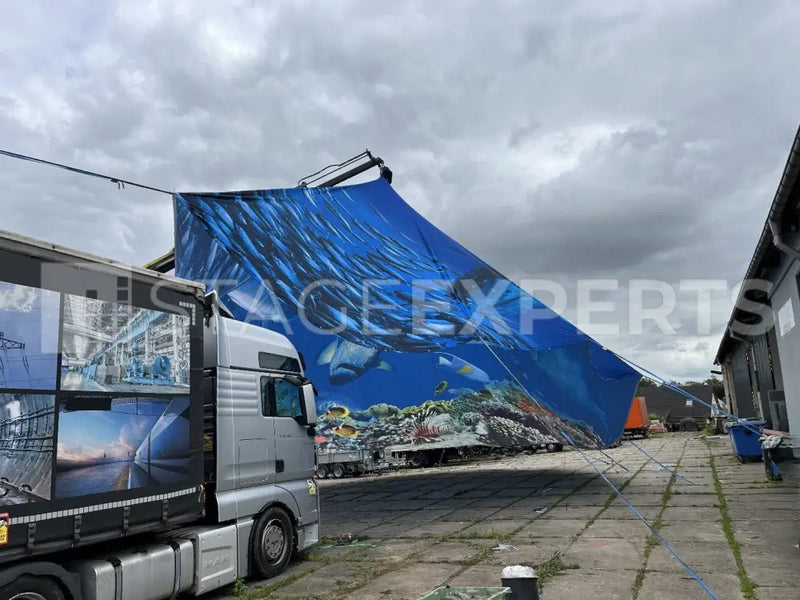 Tent Shade Sail Underwater World B1 – Fire-Retardant