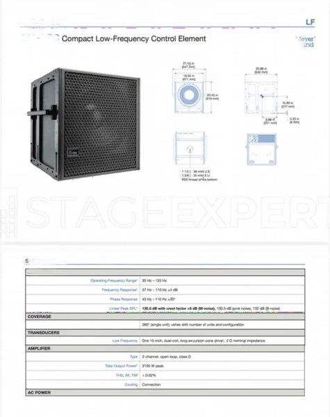 Meyer Sound ULTRA-X40 + 750-LFC System with Dynacord Mixer