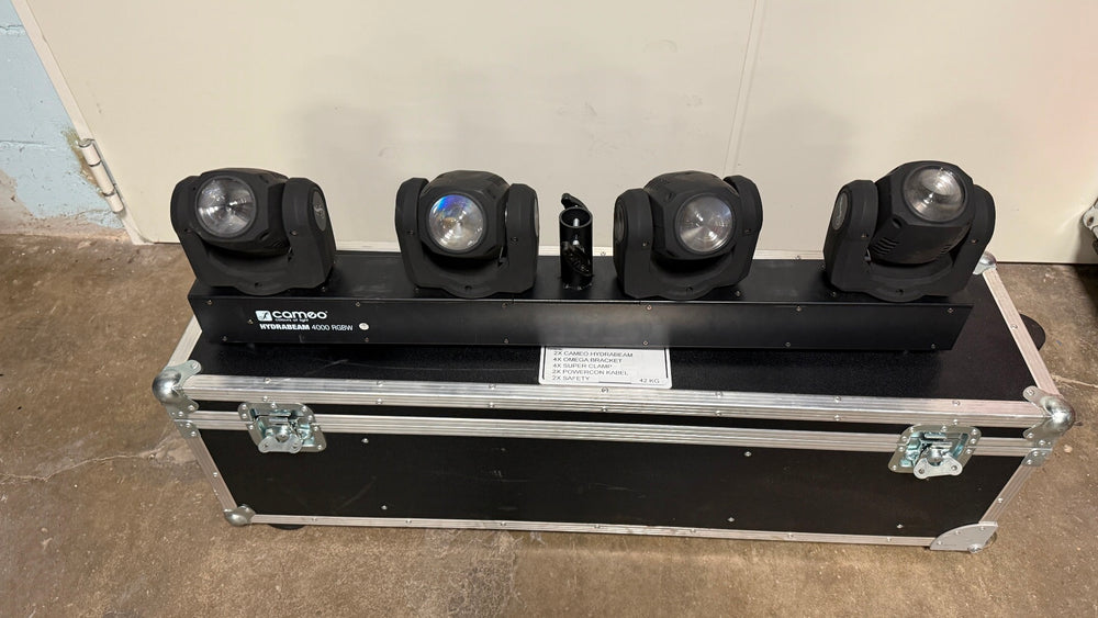 Cameo Hydrabeam 4000 RGBW Set with Case – 2 Fixtures