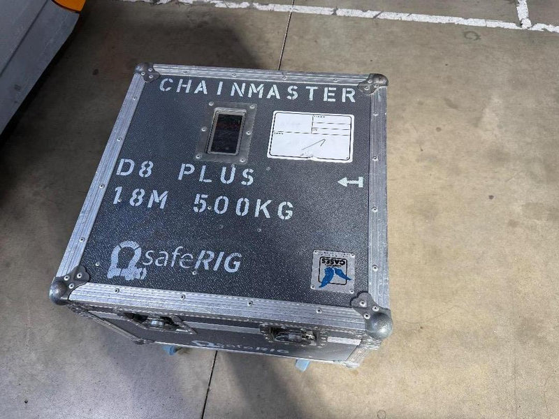 ChainMaster 500 kg D8+ Electric Hoist, 18 m – Silver Chain