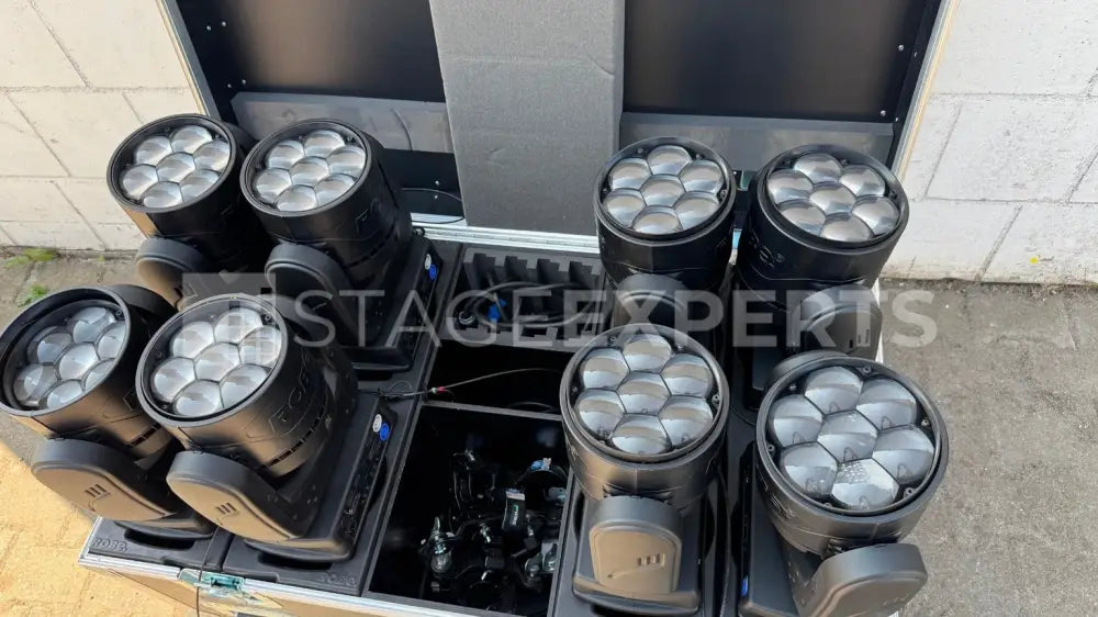 Robe LEDBeam 150 – 2 x 8-light sets with cases & cables