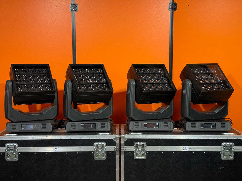 Robe Square LED Wash Moving Lights – Set of 2 with Dual Flight Case