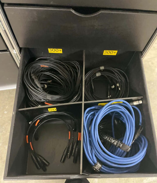SE Misc Storage Drawer Flight Case with DMX Cable Kit