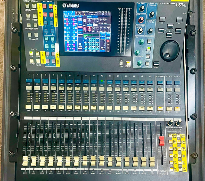 Yamaha LS9-16 Digital Mixer with 19-inch Flight Case | Serviced
