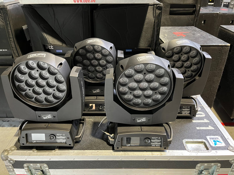Clay Paky K10 Wash Moving Lights – 21 Units with Flight Cases