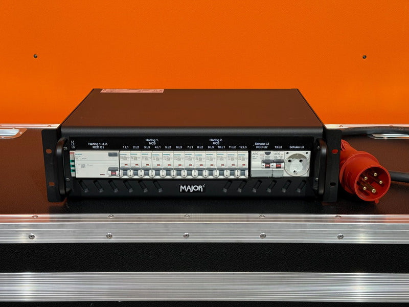 MAJOR 32A-2 Han Power Distributor – CEE In, Harting + Schuko