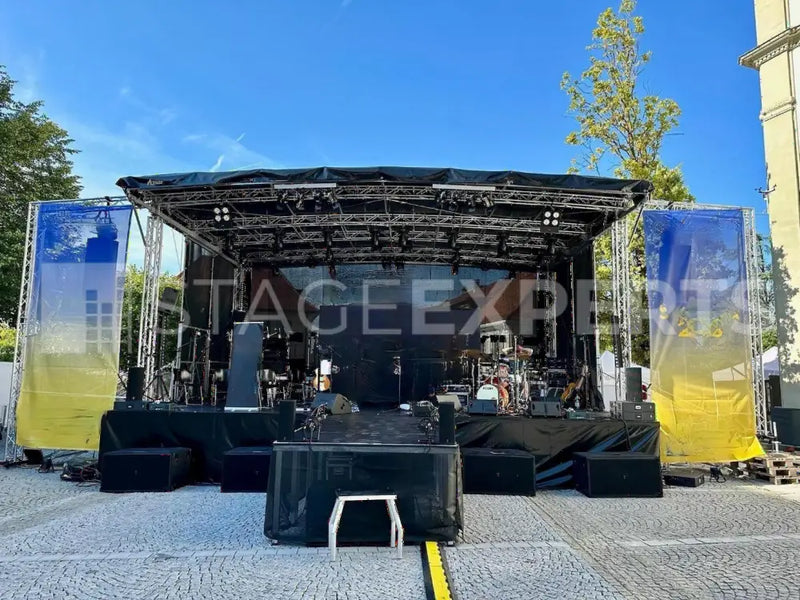 AL Stage R80 Circular Mobile Stage with Wings | 80 m²