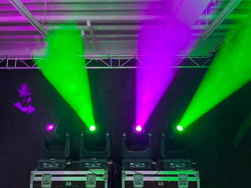 JB Lighting Varyscan P6 – 4x Moving Spot Lights + Cases