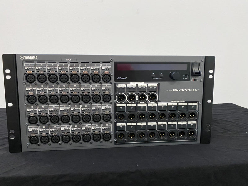 Yamaha Rio 3224-D2 Dante I/O Rack – 32 In, 16 Out, AES