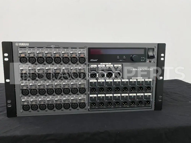 Yamaha Rio 3224-D2 Dante I/O Rack – 32 In, 16 Out