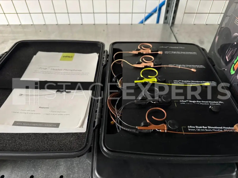 DPA d:fine FIBOX1 Display Box – EX‑DEMO, 4x Headsets