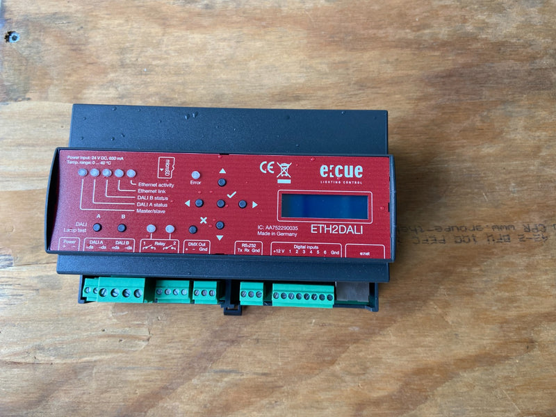 e:cue ETH2DALI DALI/DMX Ethernet Gateway Controller