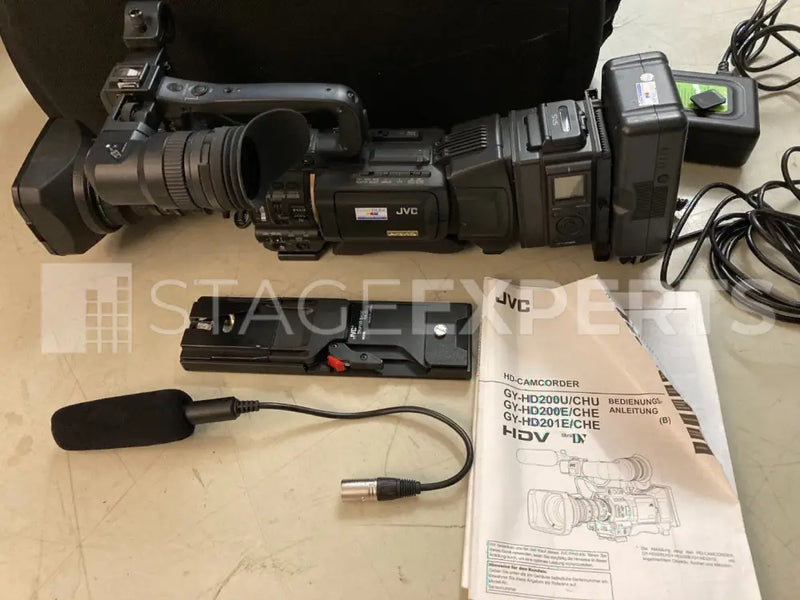 JVC GY-HD200 Camcorder with KA-MR100G Recorder & 524CF