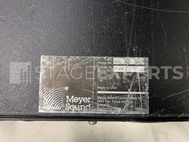 Meyer Sound 501 Package: 2x 18in Subs with 500 Amplifier