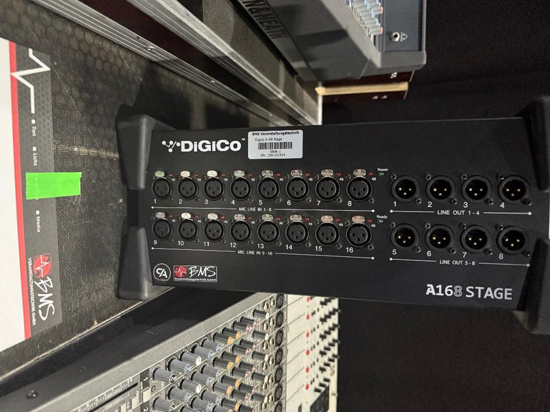 DiGiCo A168 Stagebox – 16 In / 8 Out Digital Stagebox