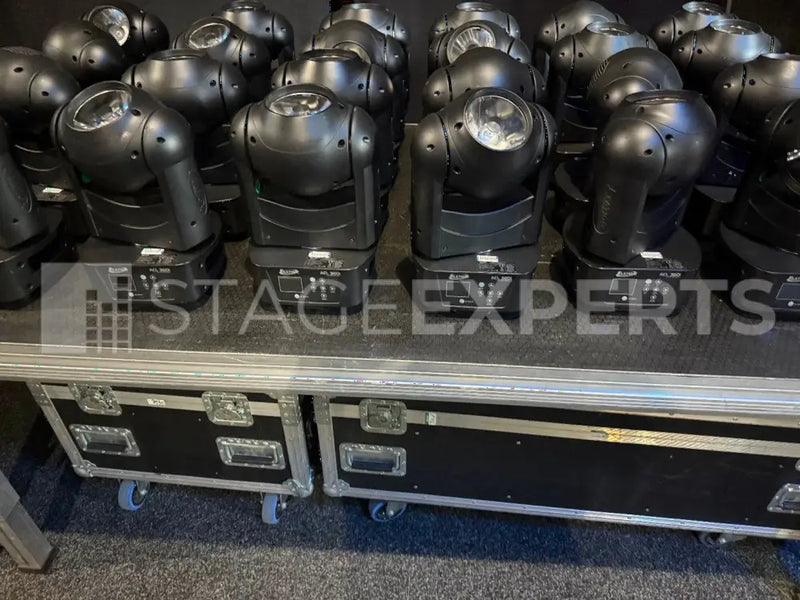 Elation ACL 360i Beam Lights – Set of 8 with Touring Case