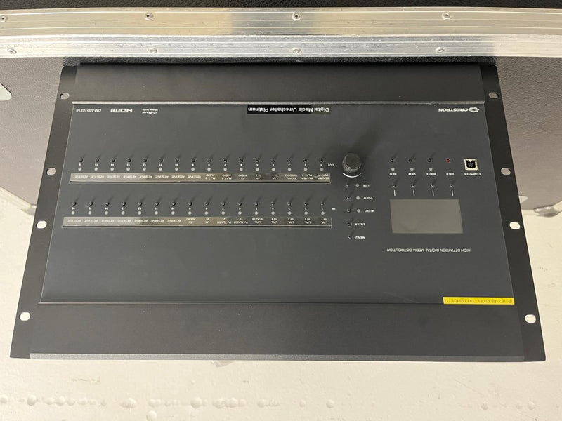 Crestron DM‑MD16x16 DigitalMedia Matrix Switcher + Cards