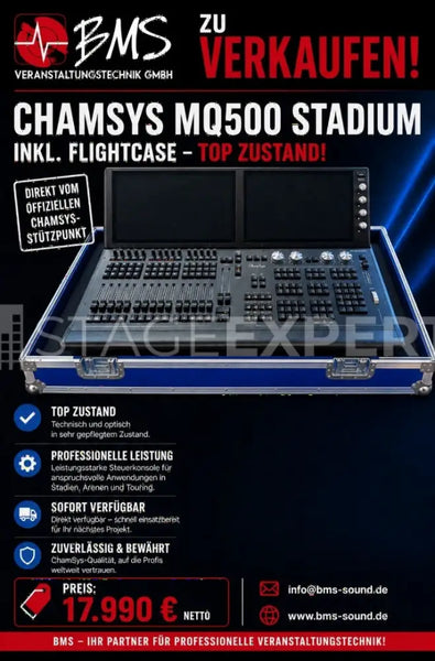 ChamSys MQ500 Stadium Console – Professional Lighting Desk
