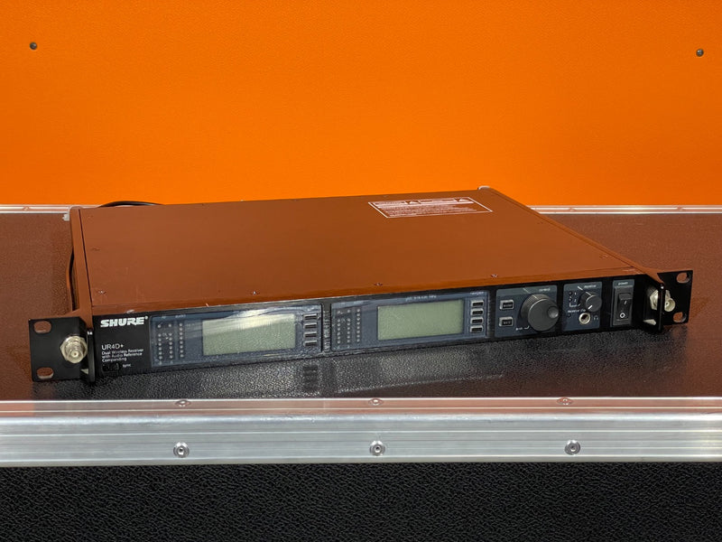 Shure UR4D+ J5E Dual Receiver 578–638 MHz | Wireless UHF-R