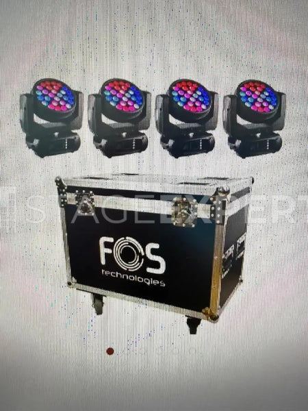 FOS IQ 28x12 Wash Tour Set with Cases – 12 Fixtures Bundle