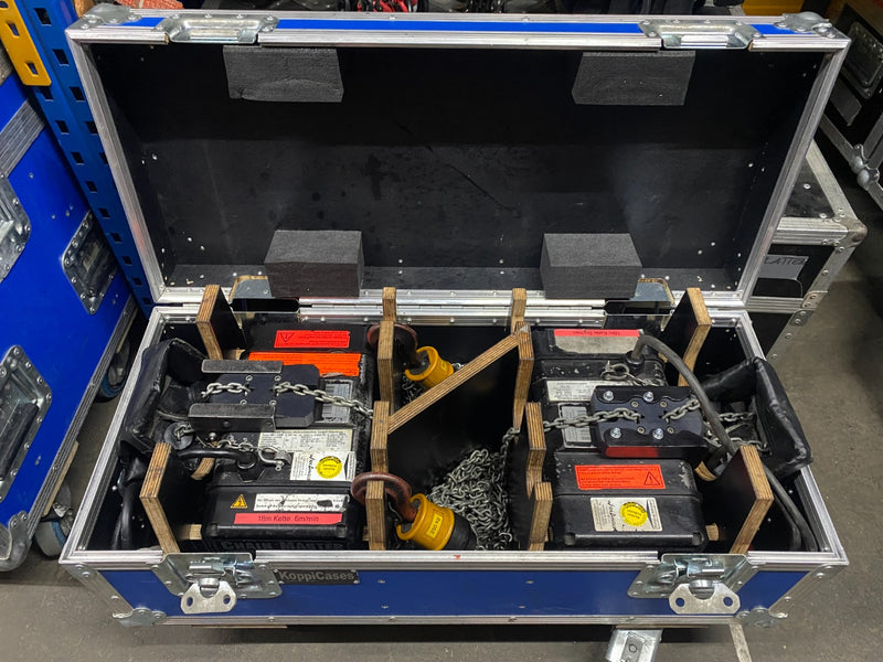 ChainMaster D8 250kg hoists, 18m, 6m/min – set of 4