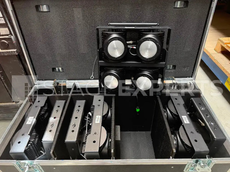 Elation DWT 700 LED Blinder – Set of 4 with Flight Case