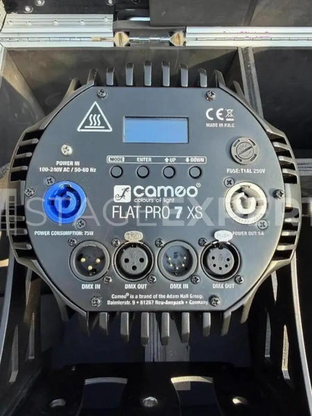 Cameo FLAT PRO 7 XS LED PAR – Set of 6 with Case & Clamps
