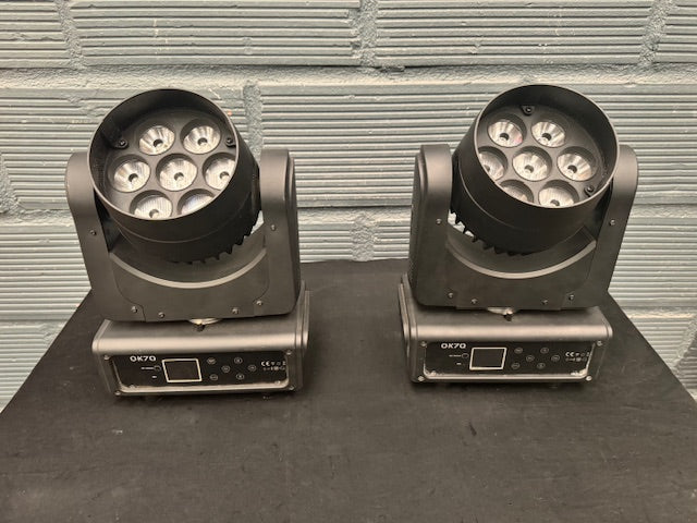 TERBLY OK7Q Moving Wash – Pair of 7x15W LED Fixtures