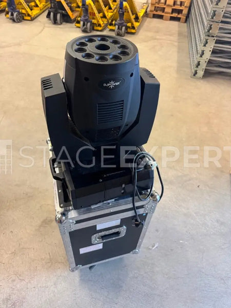 DJ POWER H-1 Moving Head Fog Machine, 1500W RGBA DMX LEDs