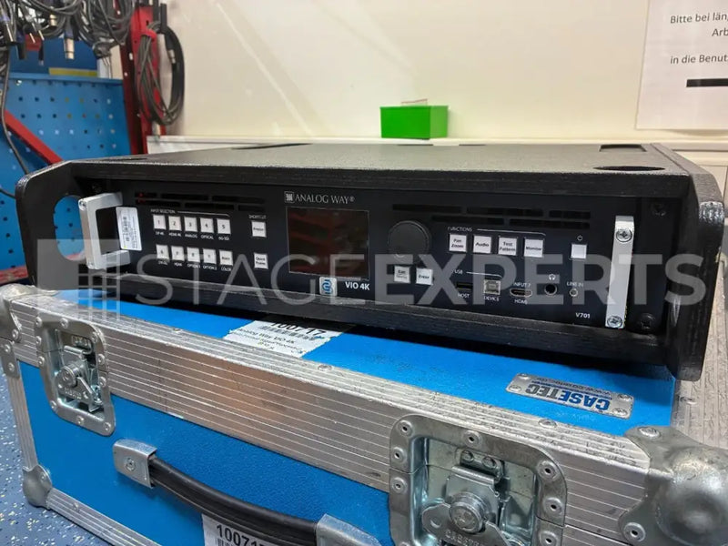 Analog Way VIO 4K scaler/switcher with audio embed/de‑embed