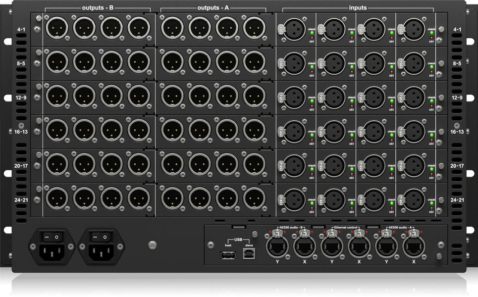 Midas DL431 24ch Active Mic Splitter with AES50