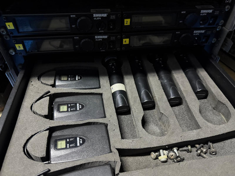 Shure ULX P4 Wireless Mic Set – 4ch Beta 87 + Bodypacks