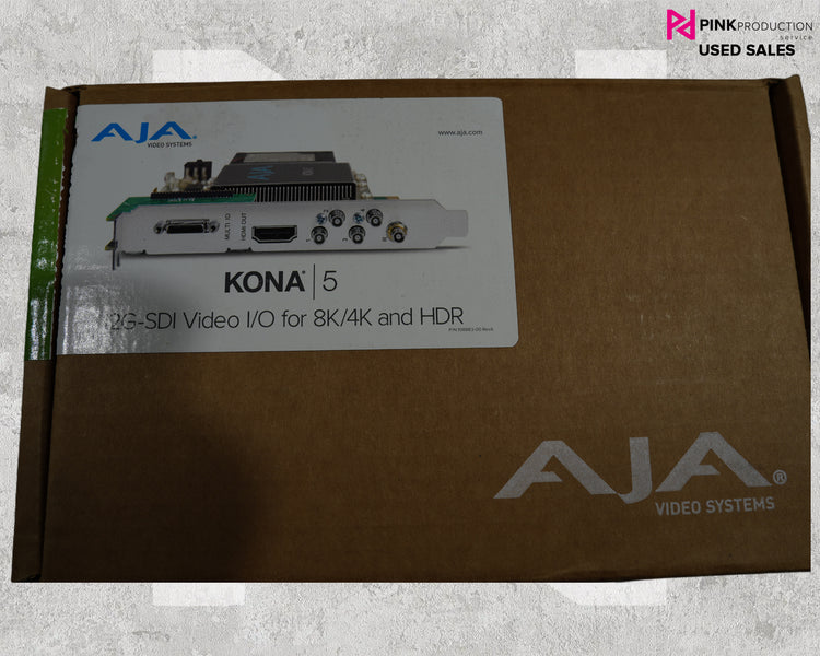AJA KONA 5 PCIe 12G‑SDI I/O Card with Breakout Cable