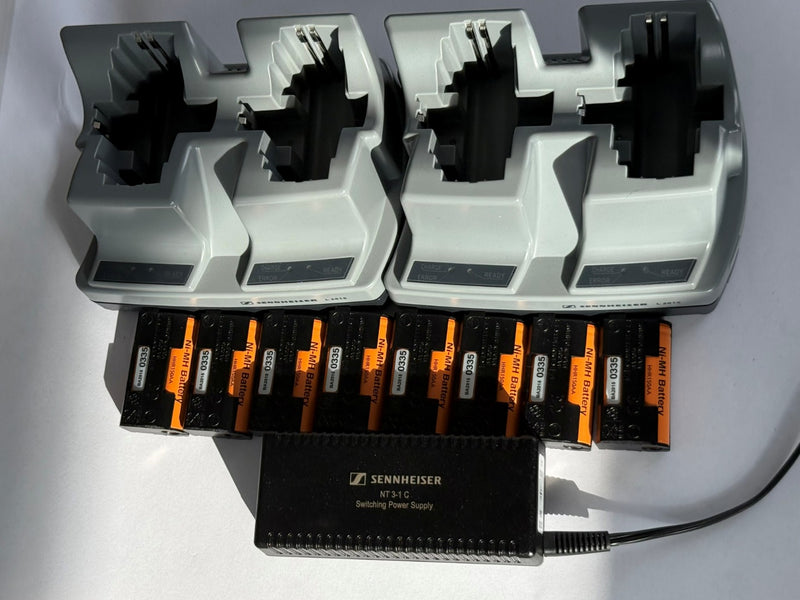 Sennheiser BA 2015 & L2015 Bundle – 8 Batteries, 2 Chargers