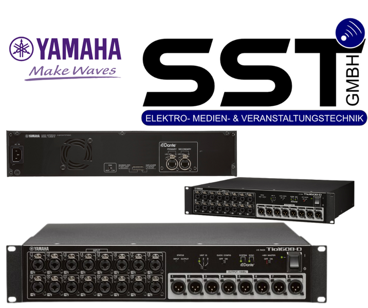 Yamaha Tio1608-D Dante Stagebox – 16 In / 8 Out I/O