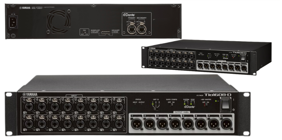 Yamaha Tio1608-D Dante Stagebox – 16 In / 8 Out I/O