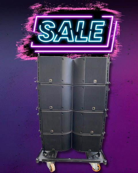 L-Acoustics K3 Top 4-Pack with Cart and Cover Line Array