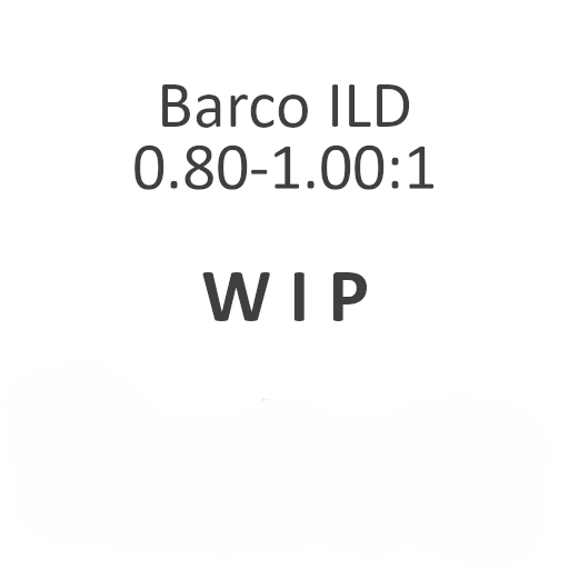 Barco ILD 0.80–1.00:1 Short‑Throw Projector Lens – Zoom