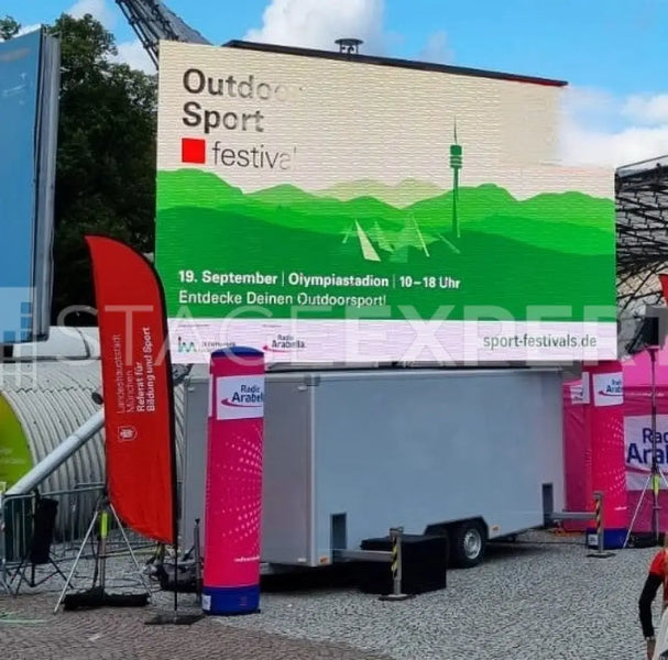 ScreenLED LED Trailer 7x4m Outdoor, 5.95mm | Mobile Display