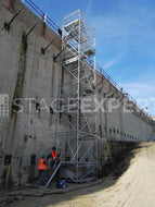 Layher Allround Scaffold Stair Tower, 14m | Used Set