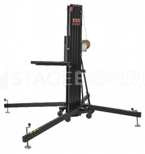 VMB TL-072B Tower Lift, 240 kg, 6.5 m Reach, Black Finish