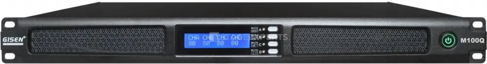 Gisen Audio M100Q 4x1500W RMS Amplifier | B-Stock, Warranty