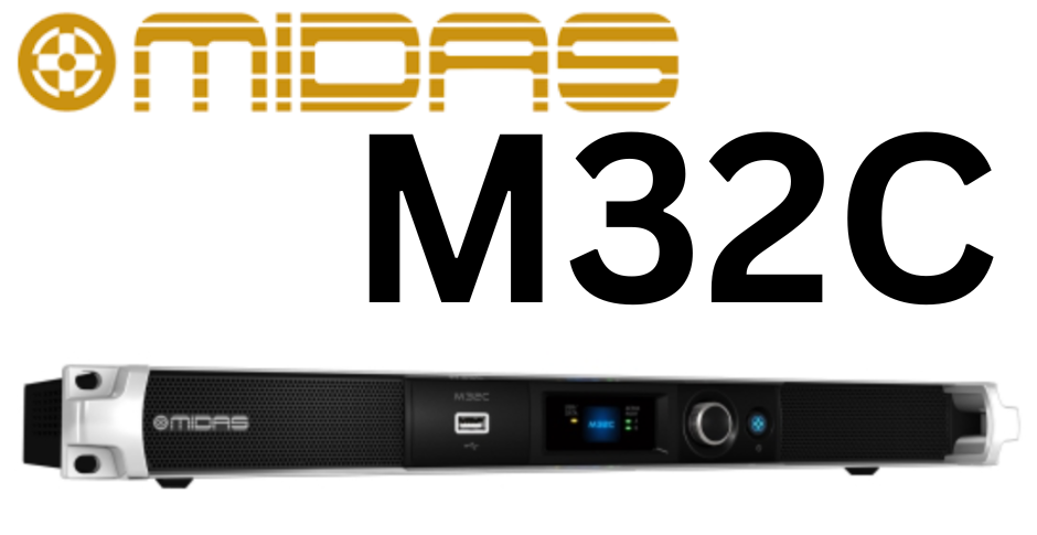 Midas M32C Digital Console 1U – Compact Rack-Mount Mixer