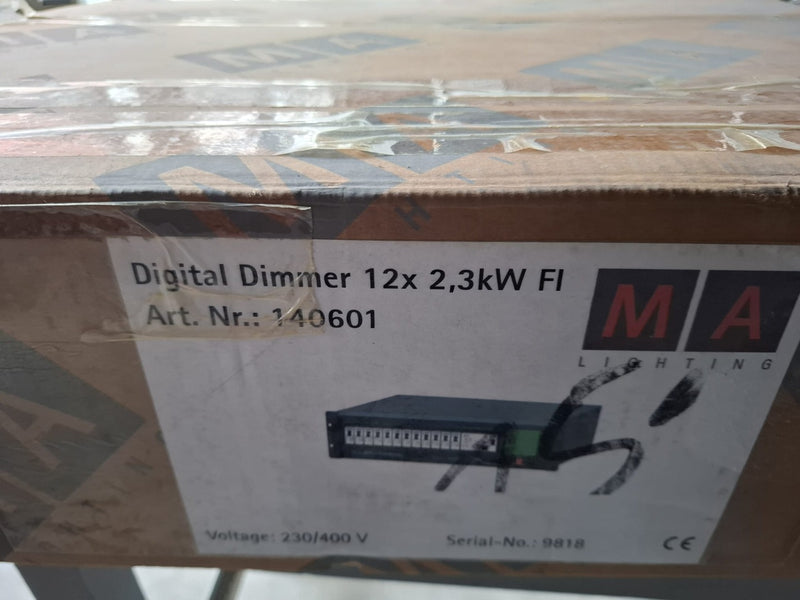 MA Lighting Digital Dimmer 12CH 2.3kW with RCD – 32A - 19-inch 3U